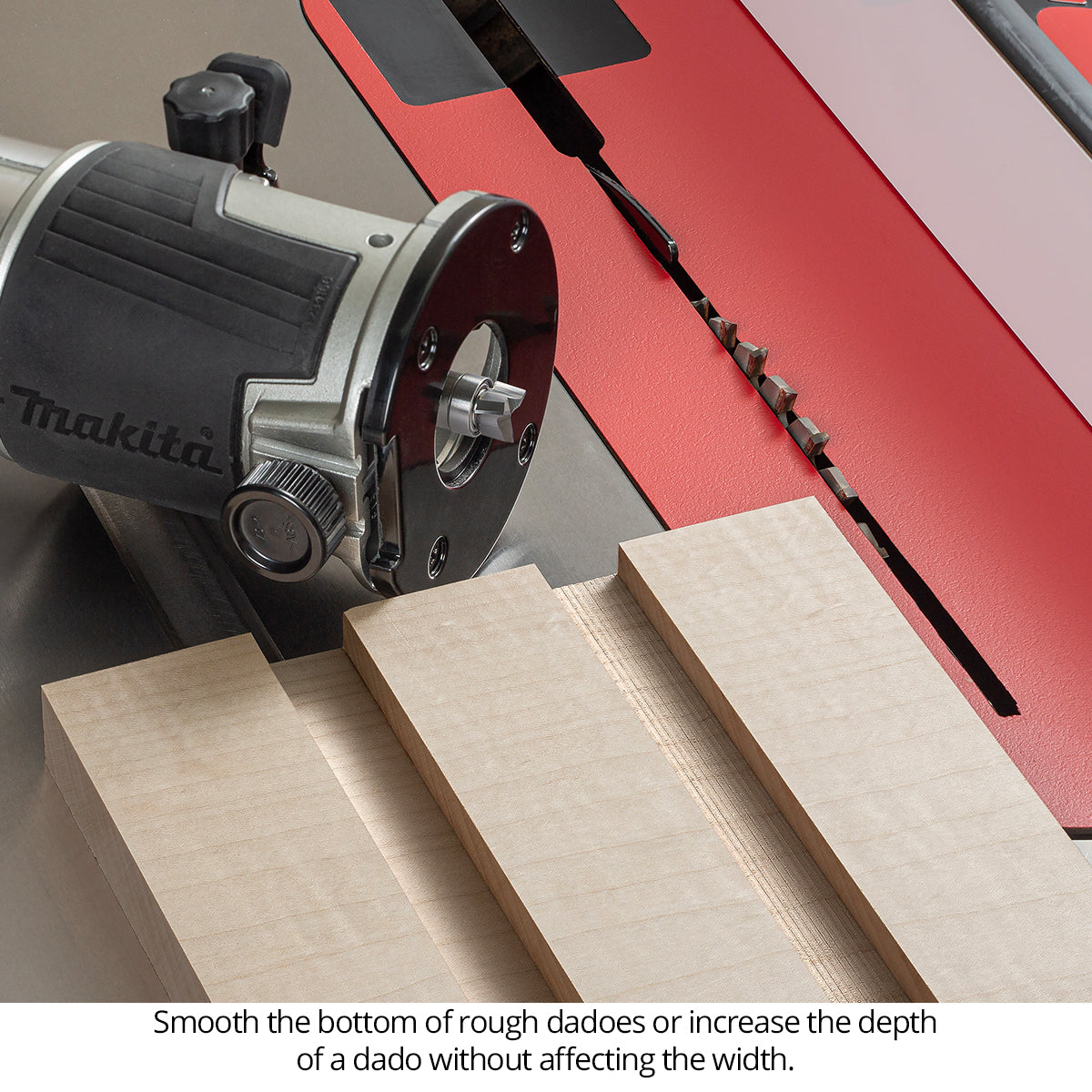 Compact Shallow Pattern Router Bits - Carbide Head - 3 Flute - 1/4 Shank