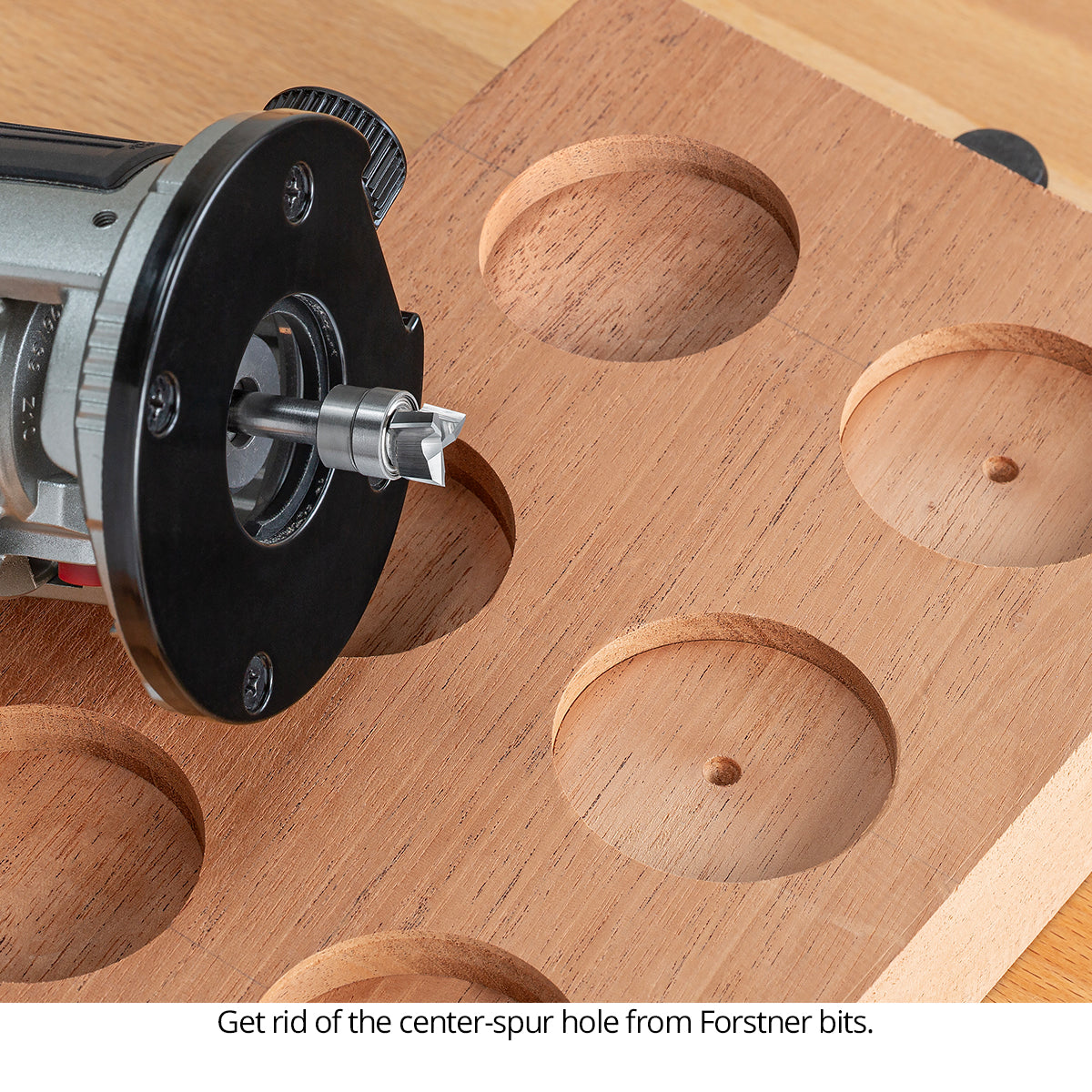 Compact Shallow Pattern Router Bits - Carbide Head - 3 Flute - 1/4 Shank