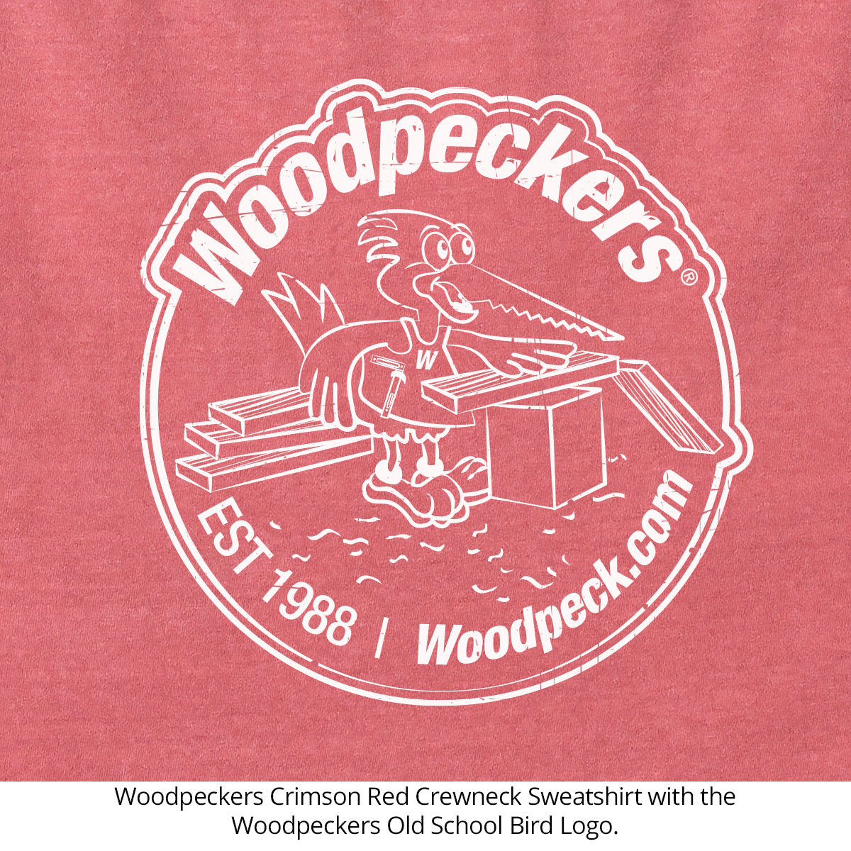 Woodpeckers Crew Neck Sweatshirts