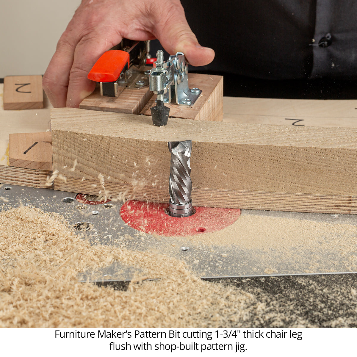 Furniture Maker's Compression Pattern Router Bits - Solid Carbide