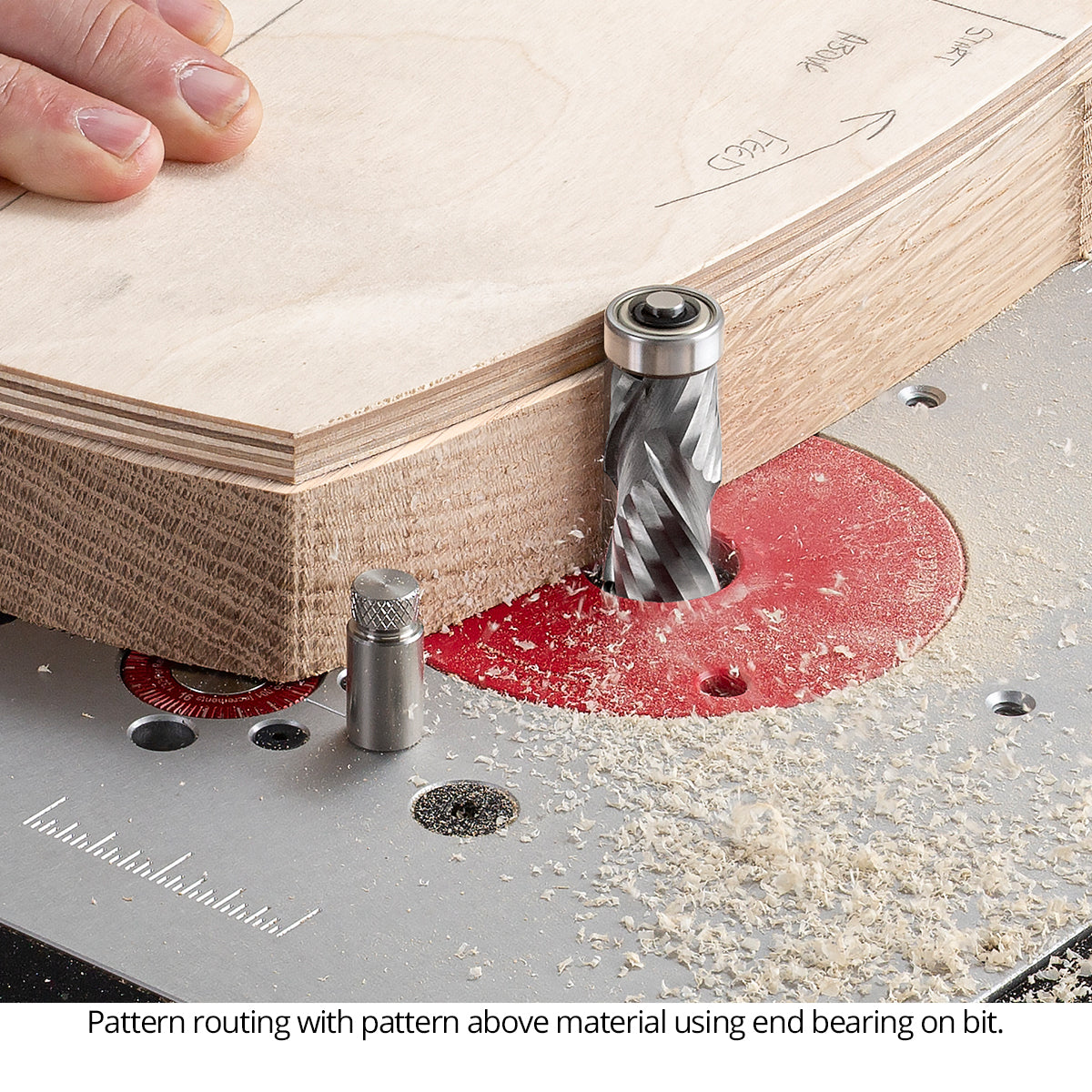 Compression Combination Pattern & Flush Trim Router Bit - 1/2 Shank - Solid Carbide