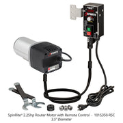 Spinrite 2.25hp Router Motor with Remote Speed Control (3.5" Diameter Motor) - OPEN BOX
