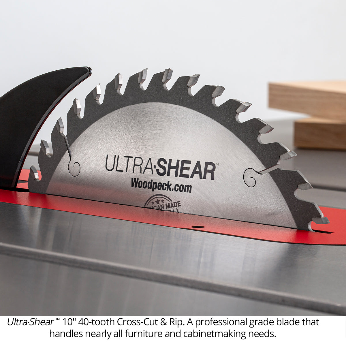 Ultra-Shear 10" 40-Tooth ATB Cross Cut & Rip Blade - .125" Full Kerf, 5/8" Arbor - Closeout