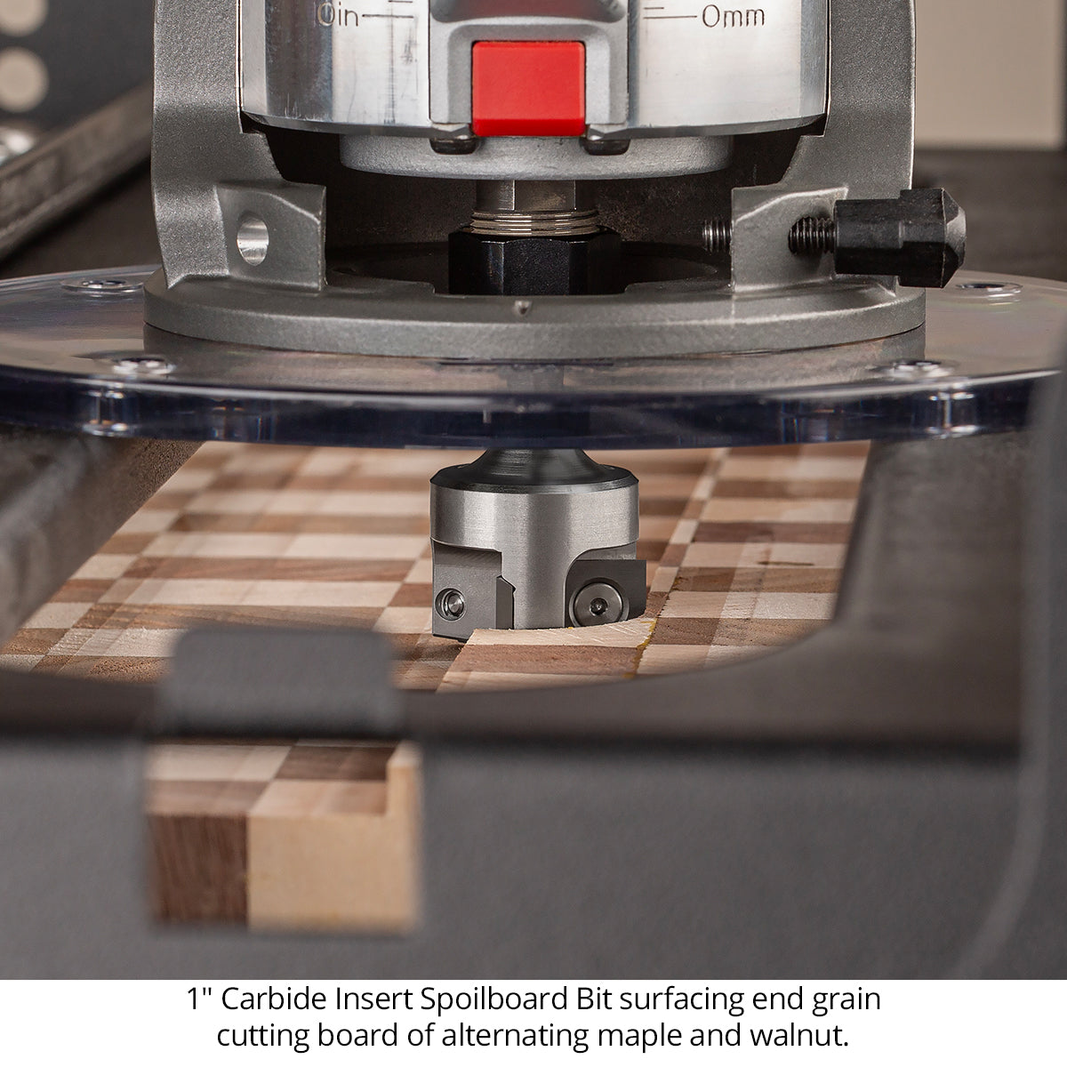 Spoilboard Router Bits - 1 Inch Diameter - Carbide Insert - 3 Flute
