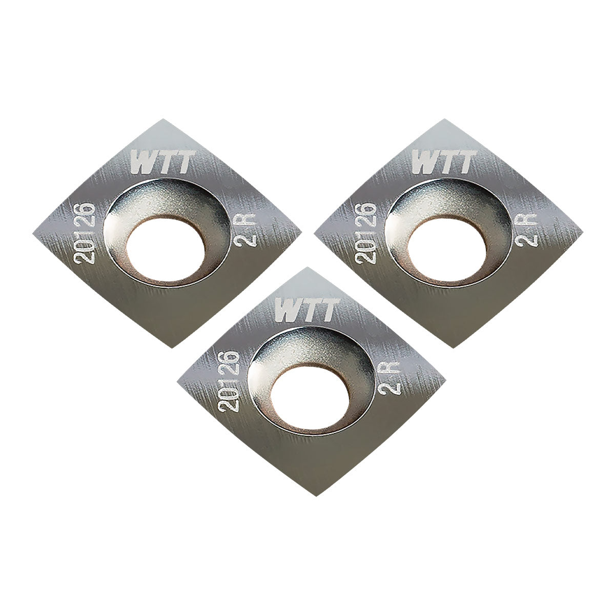 Replacement Carbide Inserts for Router Bits - 12mmx12mmx50mm Radius - 3 Pack