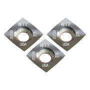 Replacement Carbide Inserts for Router Bits - 12mmx12mmx50mm Radius - 3 Pack