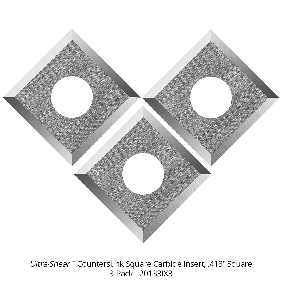 Spoilboard Router Bits - 1 Inch Diameter - Carbide Insert - 3 Flute