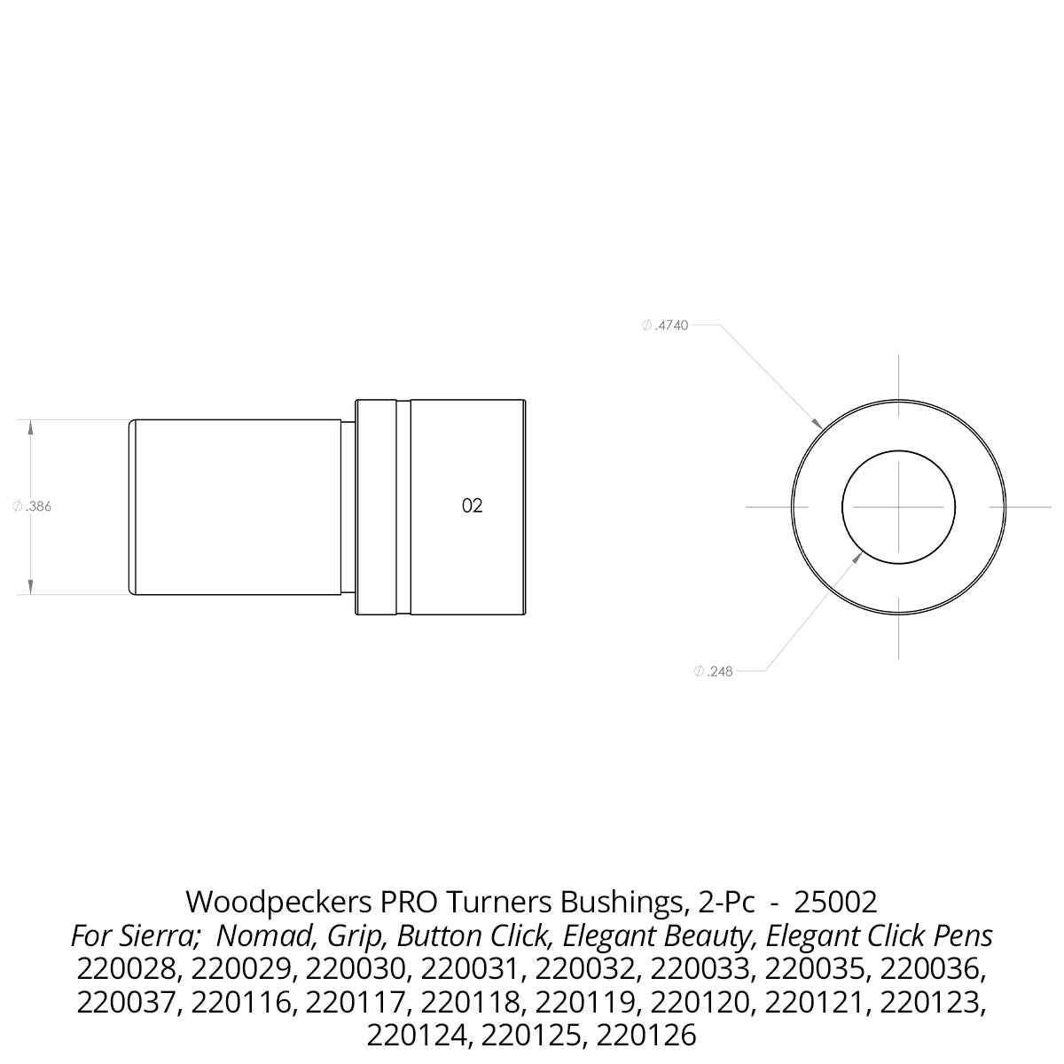 Pen Turning Bushings - Closeout