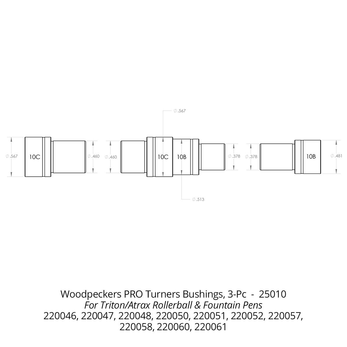 Pen Turning Bushings - Closeout