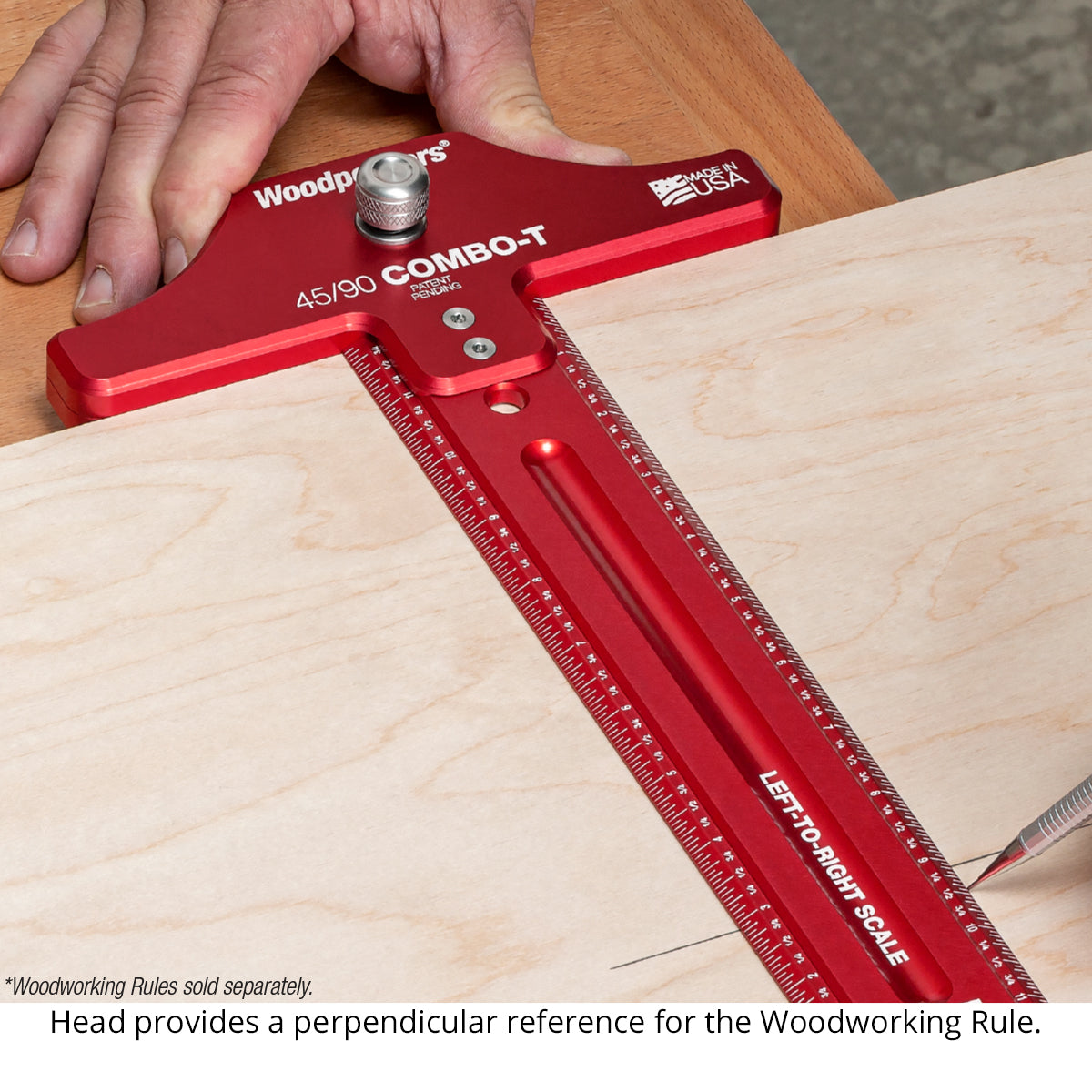 45 90 T-Head for Woodworking Rules - Closeout