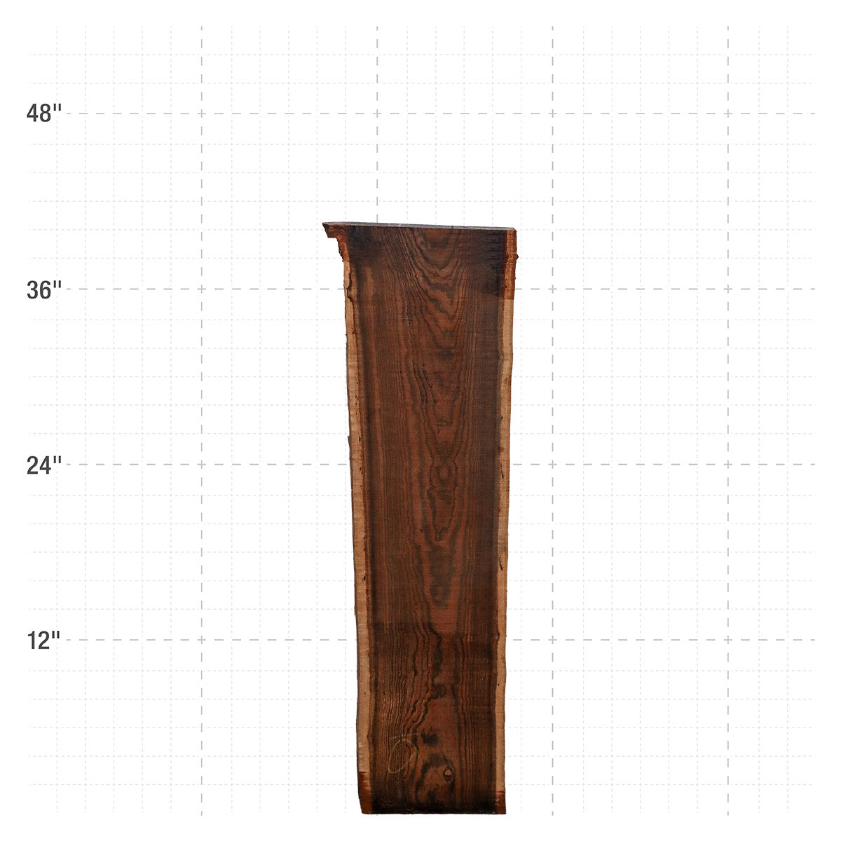 Bocote Live Edge Slabs - 40" x 10.5" x 1.25" - BC-10-A