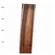 Bocote Live Edge Slabs - 50" x 12.75" x 1.25" - BC-14-A