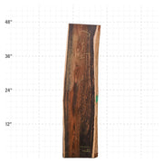Bocote Live Edge Slabs - 46" x 11.75" x 1.25" - BC-19-A