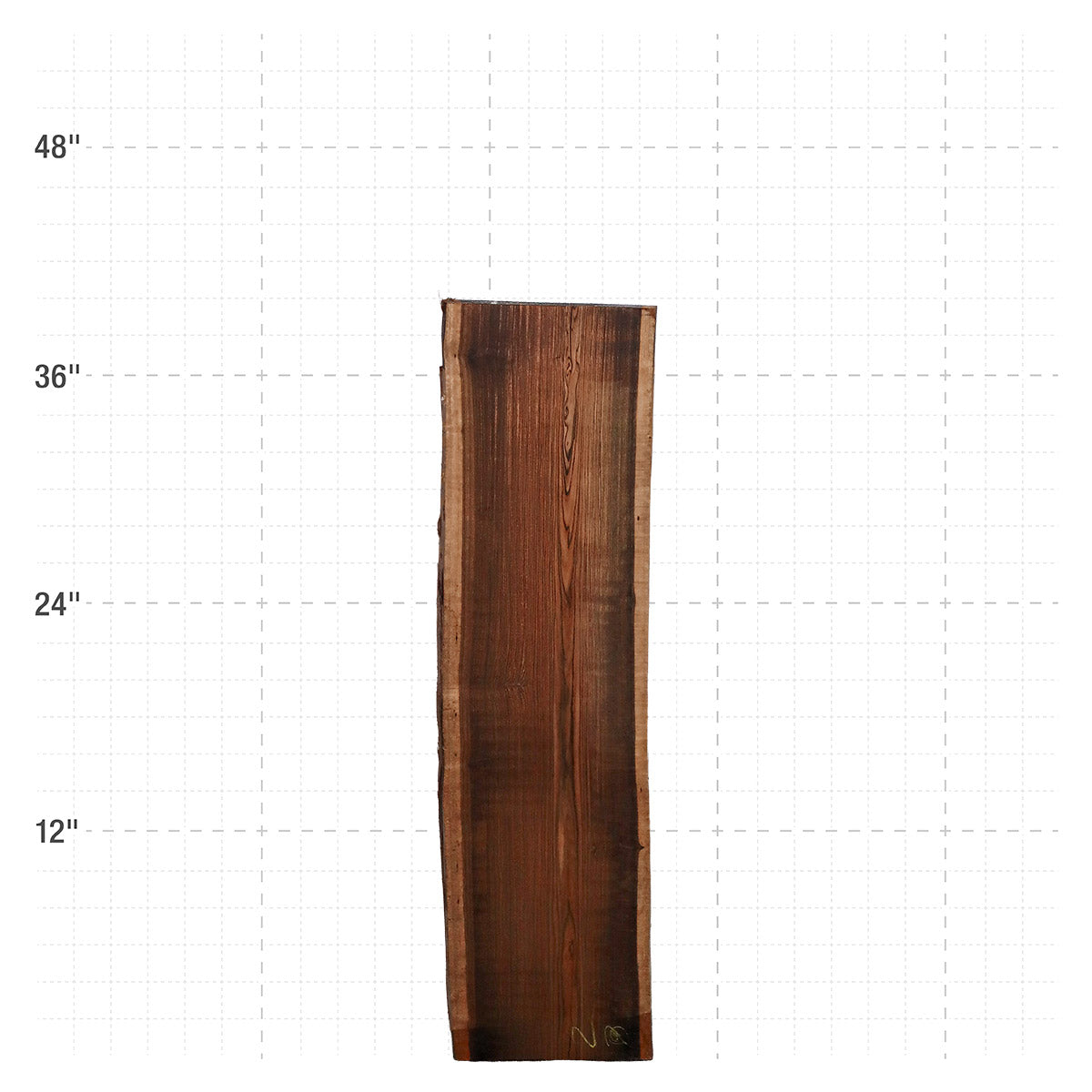 Bocote Live Edge Slabs - 39" x 10.75" x 1.25" - BC-2-A