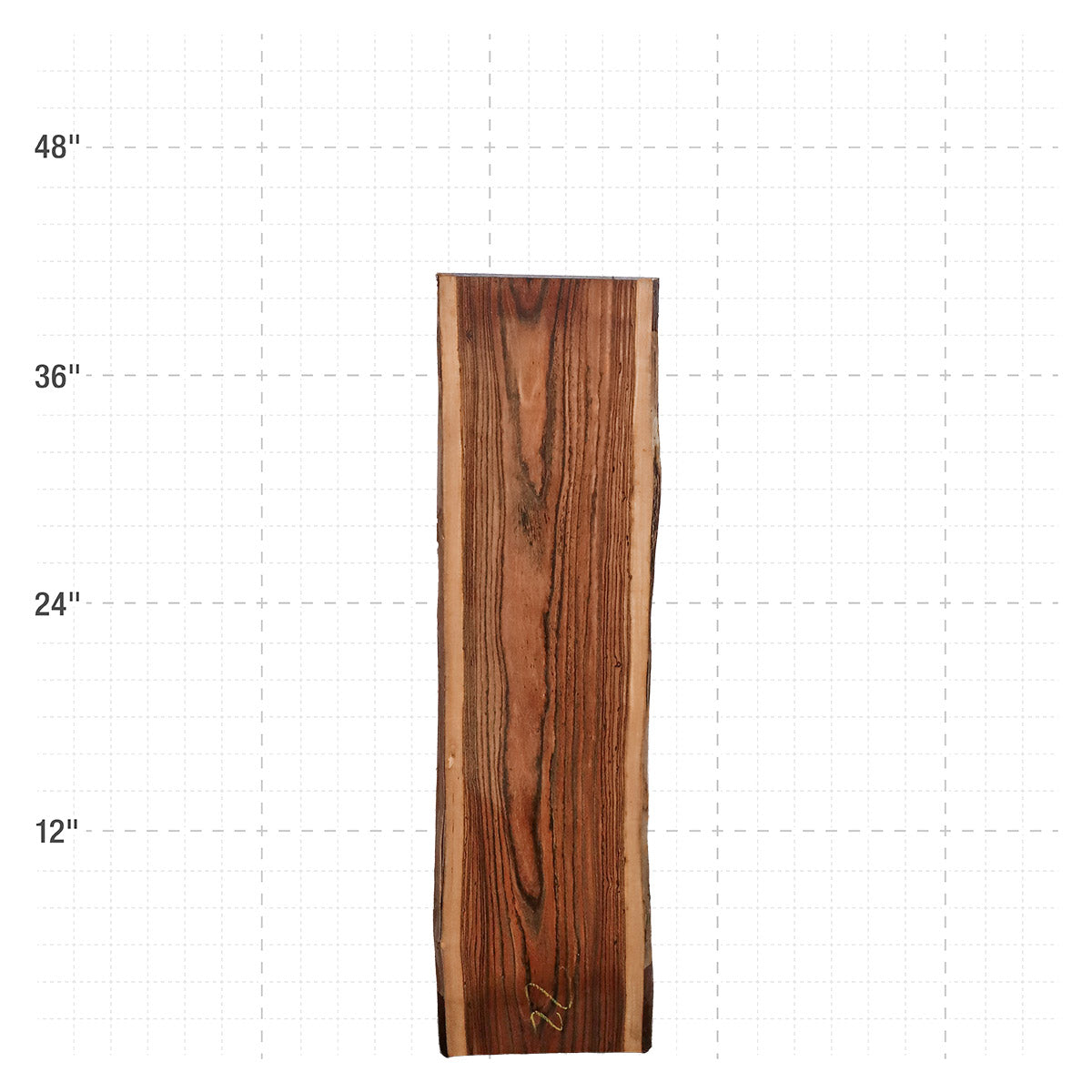 Bocote Live Edge Slabs - 40" x 10.75" x 1.25" - BC-22-A