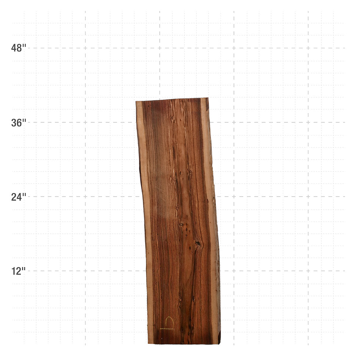 Bocote Live Edge Slabs - 39" x 11" x 1.25" - BC-9-A
