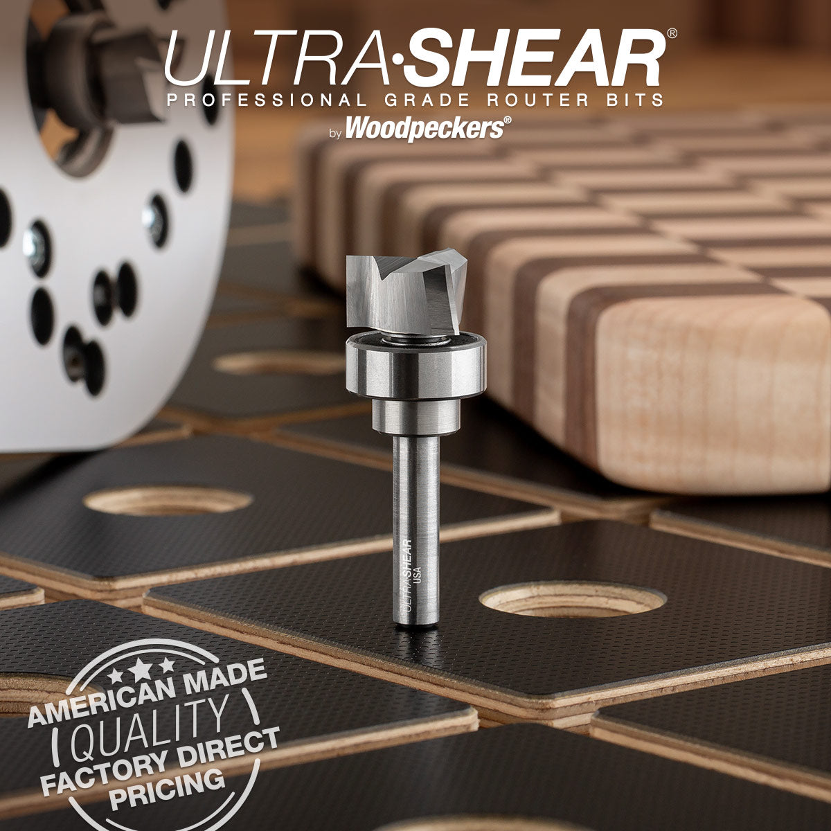 Spoilboard Router Bits - 3/4 Diameter - Carbide Head - 3 Flute