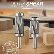 Jumbo Compression Router Bits - 1/2 Shank - Carbide Tipped - 3 Flute