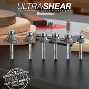 Roundover Router Bits - Carbide Tipped - 3 Flute