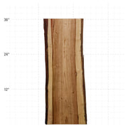 Canarywood Live Edge Slab - 36" x 16.25" x 1.25" - CW-32-A