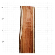 Canarywood Live Edge Slab - 48" x 10" x 1.25" - CW-4-A