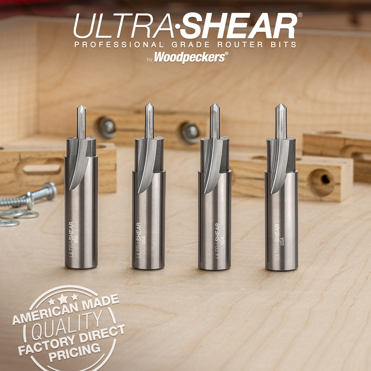 Counterbore Slotting Router Bits - Solid Carbide