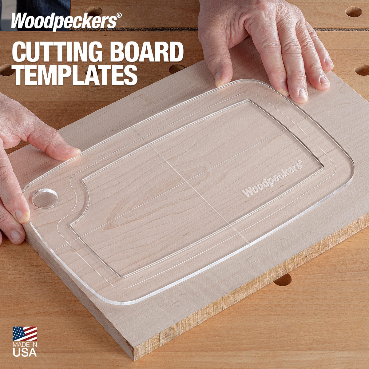 Acrylic Cutting Board Router Templates For Woodworking – Woodpeckers