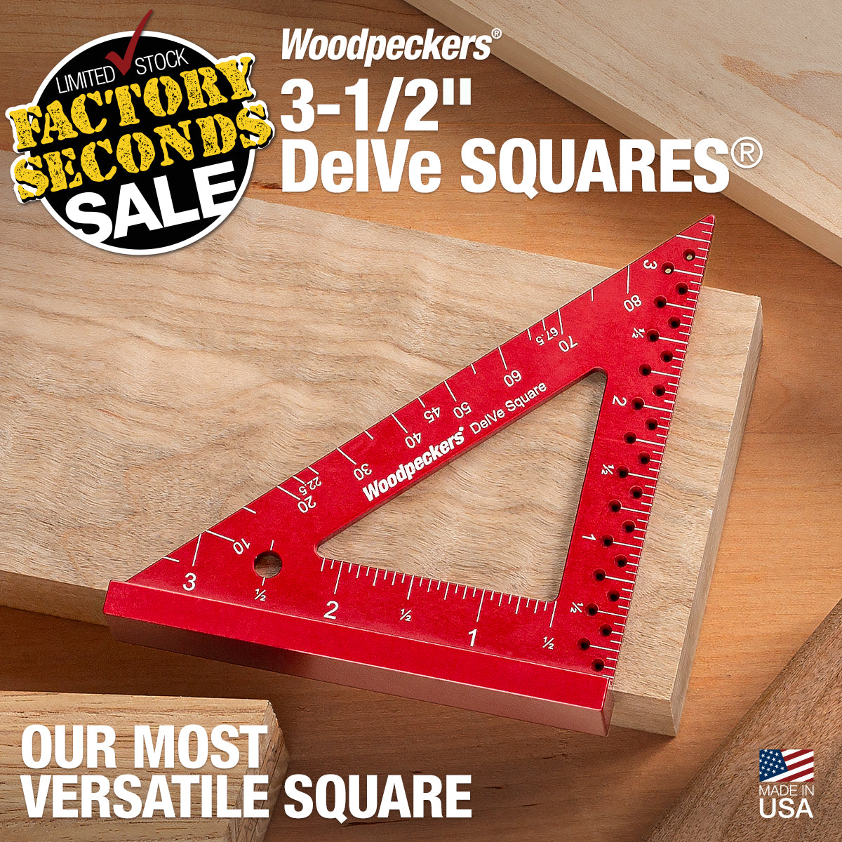 3-1/2" DelVe Squares – Factory Seconds