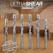 Flush Trim Router Bits - Solid Carbide - 1/4 Diameter - 2 Flute