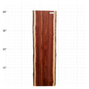 Granadillo Live Edge Slab - 48" x 14" x 1.25" - GD-10-A