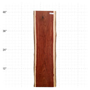 Granadillo Live Edge Slab - 48" x 13" x 1.25" - GD-11-A