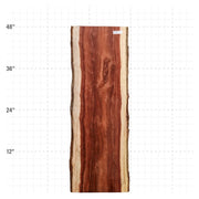 Granadillo Live Edge Slab - 48" x 16" x 1.25" - GD-13-A