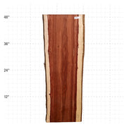 Granadillo Live Edge Slab - 48" x 16" x 1.25" - GD-19-A
