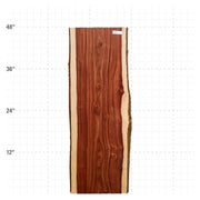 Granadillo Live Edge Slab - 48" x 16.5" x 1.25" - GD-2-A