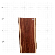 Granadillo Live Edge Slab - 37" x 16" x 1.25" - GD-20-A