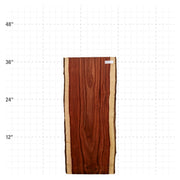 Granadillo Live Edge Slab - 37" x 15.5" x 1.25" - GD-21-A