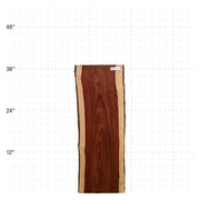Granadillo Live Edge Slab - 37" x 13" x 1.25" - GD-25-A