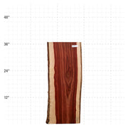 Granadillo Live Edge Slab - 37" x 14" x 1.25" - GD-26-A
