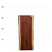 Granadillo Live Edge Slab - 37" x 15" x 1.25" - GD-29-A