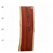 Granadillo Live Edge Slab - 48" x 15" x 1.25" - GD-4-A