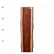 Granadillo Live Edge Slab - 48" x 12" x 1.25" - GD-5-A