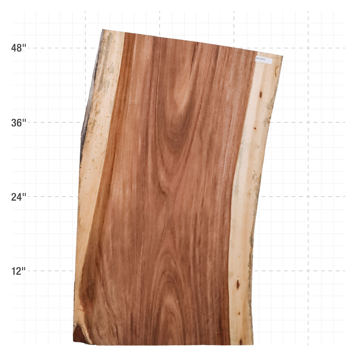 Guanacaste Live Edge Slab - 49" x 28.25" x 2" - GU-15-A