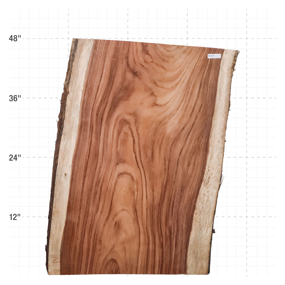 Guanacaste Live Edge Slab - 47.5" x 33.25" x 2" - GU-2-A