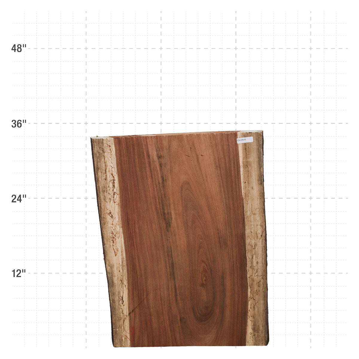 Guanacaste Live Edge Slab - 36" x 22" x 2" - GU-26-A