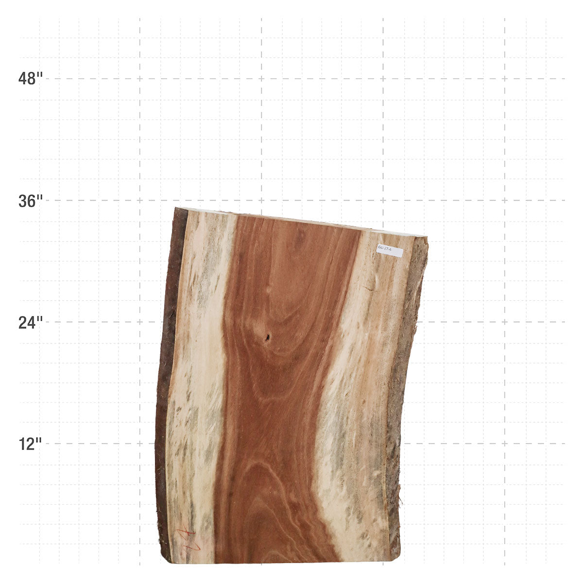 Guanacaste Live Edge Slab - 36.5" x 24" x 2" - GU-27-A