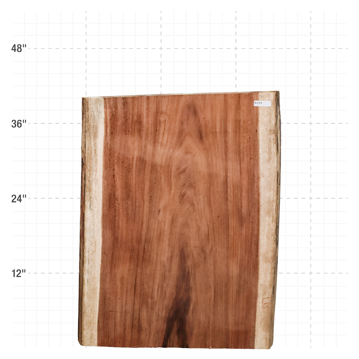Guanacaste Live Edge Slab - 41" x 31.25" x 2" - GU-3-A