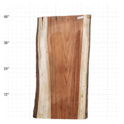 Guanacaste Live Edge Slab - 48" x 23" x 2" - GU-31-A