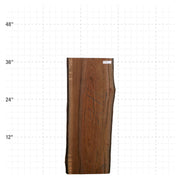 Ipe Live Edge Slab - 37" x 14" x 1.25" - IPE-50-A