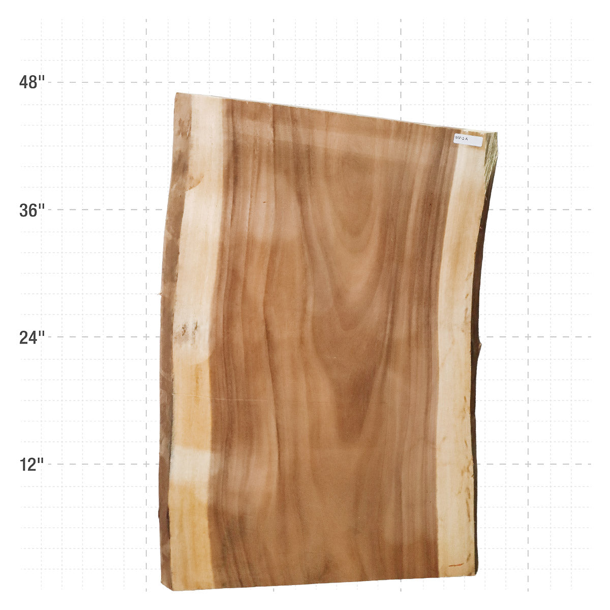 Monkeypod Live Edge Slab - 45" x 28.75" x 2" - MP-1-A