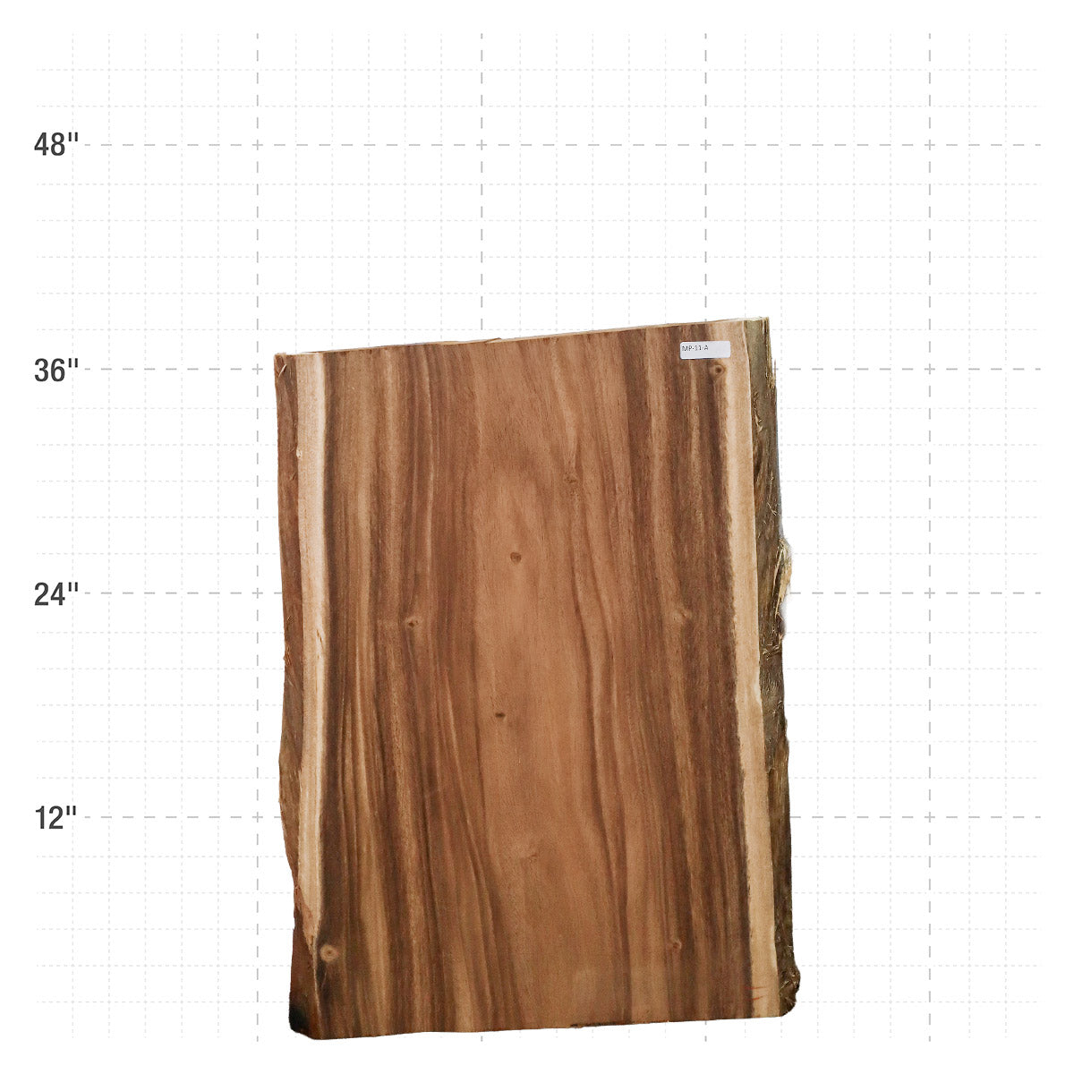 Monkeypod Live Edge Slab - 37" x 25.5" x 2" - MP-11-A